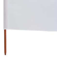 Petromila 9dílná zástěna proti větru textil 1200 x 120 cm pískově bílá