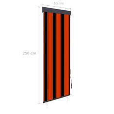 Vidaxl Venkovní roleta 60 x 250 cm oranžovo-hnědá