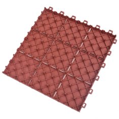 Vidaxl Terasové dlaždice 10 ks červené 30,5 x 30,5 cm plast