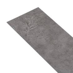 Vidaxl Samolepicí podlahová krytina PVC 5,21 m2 2 mm betonově šedá