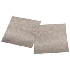 Greatstore Samolepicí podlahové desky 55 ks PVC 5,11 m2 taupe