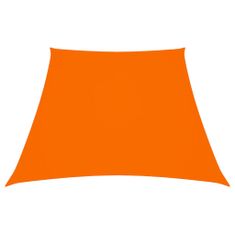 Greatstore Stínící plachta oxfordská látka lichoběžníková 4/5x3 m oranžová