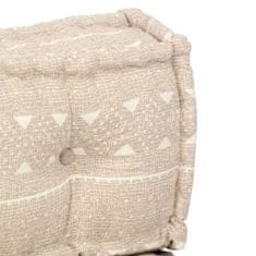 Greatstore Pouf béžový textil