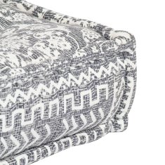 Greatstore Pouf světle šedý textil