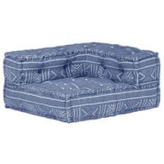 Vidaxl Modulární pouf indigo textil