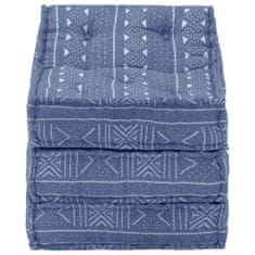 Vidaxl Modulární pouf indigo textil