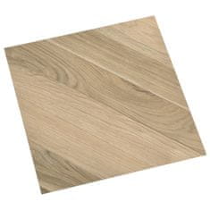 Vidaxl Samolepicí podlahové desky 55 ks PVC 5,11 m² hnědé pruhované