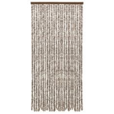 Vidaxl Závěs proti hmyzu taupe a bílý 100 x 220 cm Chenille