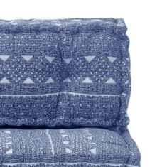 Greatstore Pouf indigový textil