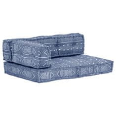 Greatstore Pouf indigový textil