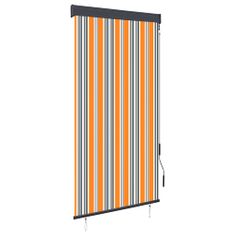 Greatstore Venkovní roleta 80 x 250 cm žlutomodrá