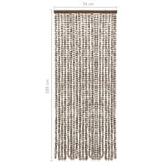 Vidaxl Závěs proti hmyzu taupe a bílý 56 x 185 cm Chenille