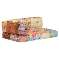 Vidaxl Pouf patchwork textil