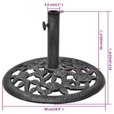 Petromila Stojan na slunečník litinový 12 kg 48 cm