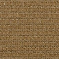 Greatstore Stínící plachta 160 g/m2 taupe 4,5 x 4,5 m HDPE