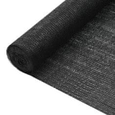 Greatstore Stínící tkanina černá 1,8 x 50 m HDPE 75 g/m2