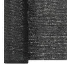 Greatstore Stínící tkanina černá 3,6 x 25 m HDPE 150 g/m2