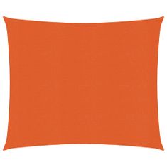 Vidaxl Stínící plachta 160 g/m² oranžová 2,5 x 2,5 m HDPE