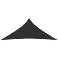 Greatstore Stínící plachta oxfordská látka trojúhelník 5x6x6 m antracitová
