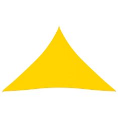 Greatstore Stínící plachta oxfordská látka trojúhelníková 5x6x6 m žlutá
