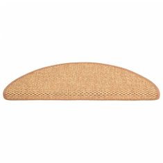 Vidaxl Samolepící nášlapy na schody vzhled sisal 15ks 65x25cm oranžové