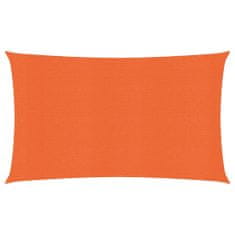 Vidaxl Stínící plachta 160 g/m² oranžová 2,5 x 5 m HDPE