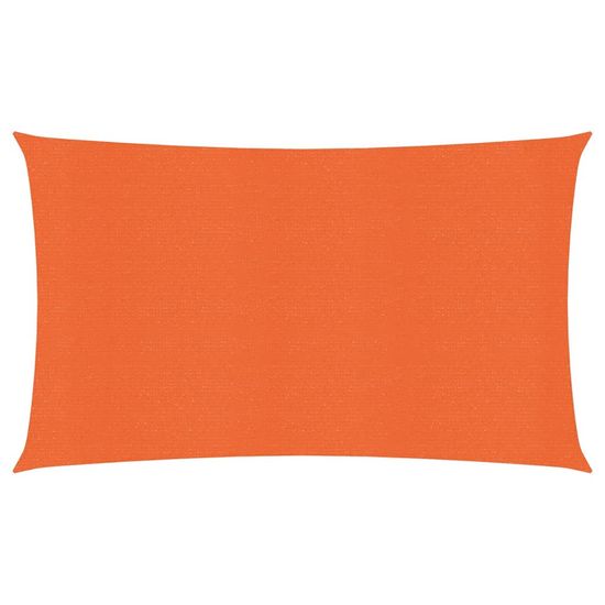 Vidaxl Stínící plachta 160 g/m² oranžová 2,5 x 5 m HDPE