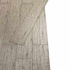 Greatstore Samolepicí podlahová krytina PVC 5,21 m2 2 mm dub bělený