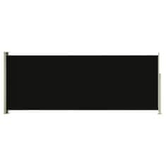 Greatstore Zatahovací boční markýza 117 x 300 cm černá