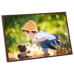 Vidaxl Fotorámečky koláž 3 ks na zeď nebo stůl bronzové 70 x 90 cm MDF