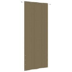 Greatstore Balkónová zástěna taupe 100 x 240 cm oxfordská látka