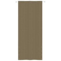 Greatstore Balkónová zástěna taupe 100 x 240 cm oxfordská látka