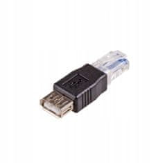 Akyga Adaptér AK-AD-27 USB 2.0 F - RJ45 M