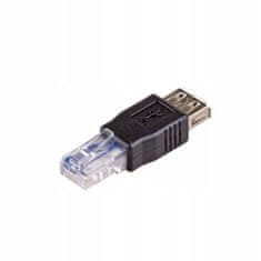 Akyga Adaptér AK-AD-27 USB 2.0 F - RJ45 M