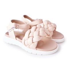 Dětské pletené sandály Pink Adella velikost 21