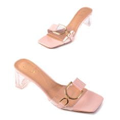 Průhledné žabky Stiletto Flip Flops velikost 40