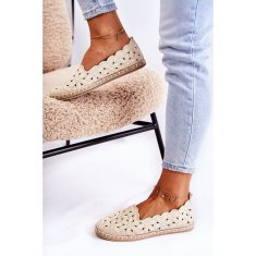 Dámské baleríny Slip-on Floral Beige velikost 41