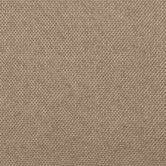 Greatstore Jídelní židle 2 ks taupe textil