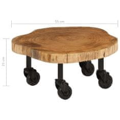 Greatstore Konferenční stolek z masivního akáciového dřeva 60x55x25 cm