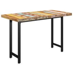 Greatstore Jídelní stůl nohy ve tvaru H 140 x 70 x 77 cm recyklované dřevo