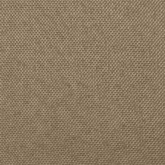 Greatstore Jídelní židle 2 ks taupe textil