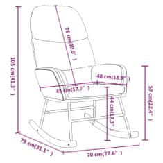 Vidaxl Houpací křeslo hořčicově žluté textil