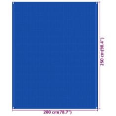 Greatstore Koberec do stanu 250 x 200 cm modrý HDPE