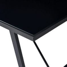 Vidaxl Jídelní stůl černý 180 x 90 x 75 cm tvrzené sklo