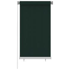 Greatstore Venkovní roleta 80 x 140 cm tmavě zelená HDPE