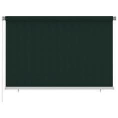 Greatstore Venkovní roleta 220 x 140 cm tmavě zelená HDPE