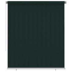 Greatstore Venkovní roleta 200 x 230 cm tmavě zelená HDPE