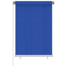 shumee vidaXL Venkovní roleta 100x140 cm Modrá HDPE