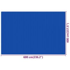 Greatstore Koberec do stanu 400 x 600 cm modrý HDPE
