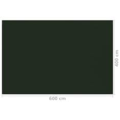 Greatstore Koberec do stanu 400 x 600 cm tmavě zelený
